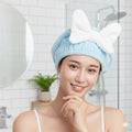 BV Lifestyle Super Absorbent Microfiber Hair Dry Cap for Women & Girls | Quick Dry Hair Towel Wrap | Anti-Frizz Hair Drying Towel Cap (Gold Yellow)