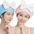 Microfiber Hair Drying Towel & Hair Drying Cap Combo Pack of 2 | Super Absorbent Quick Dry Hair Wrap & Hair Towel Cap for Women & Kids