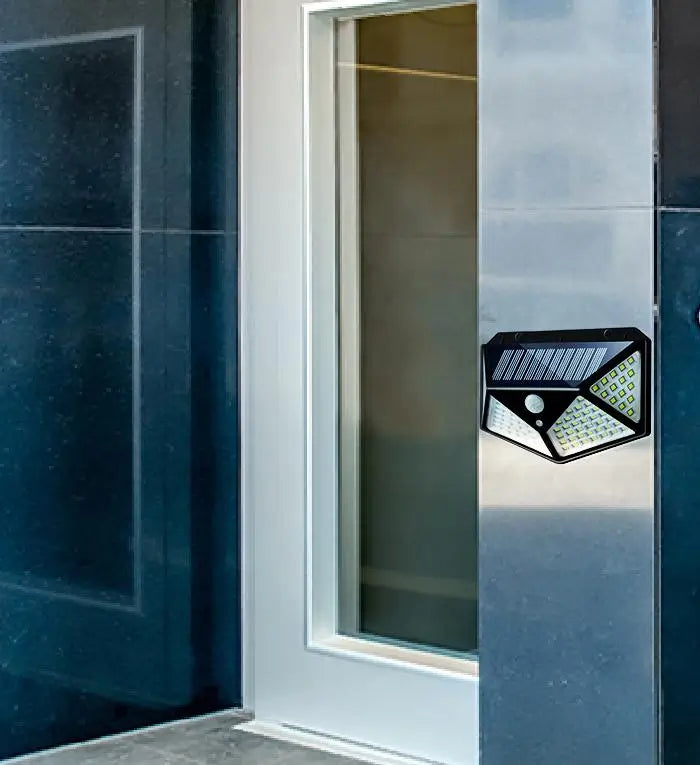 Solar Wall Light with 100 LED PIR Motion Sensor