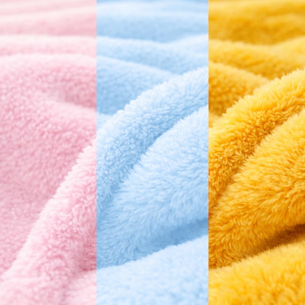 Microfiber Hair Drying Towel & Hair Drying Cap Combo Pack of 2 | Super Absorbent Quick Dry Hair Wrap & Hair Towel Cap for Women & Kids