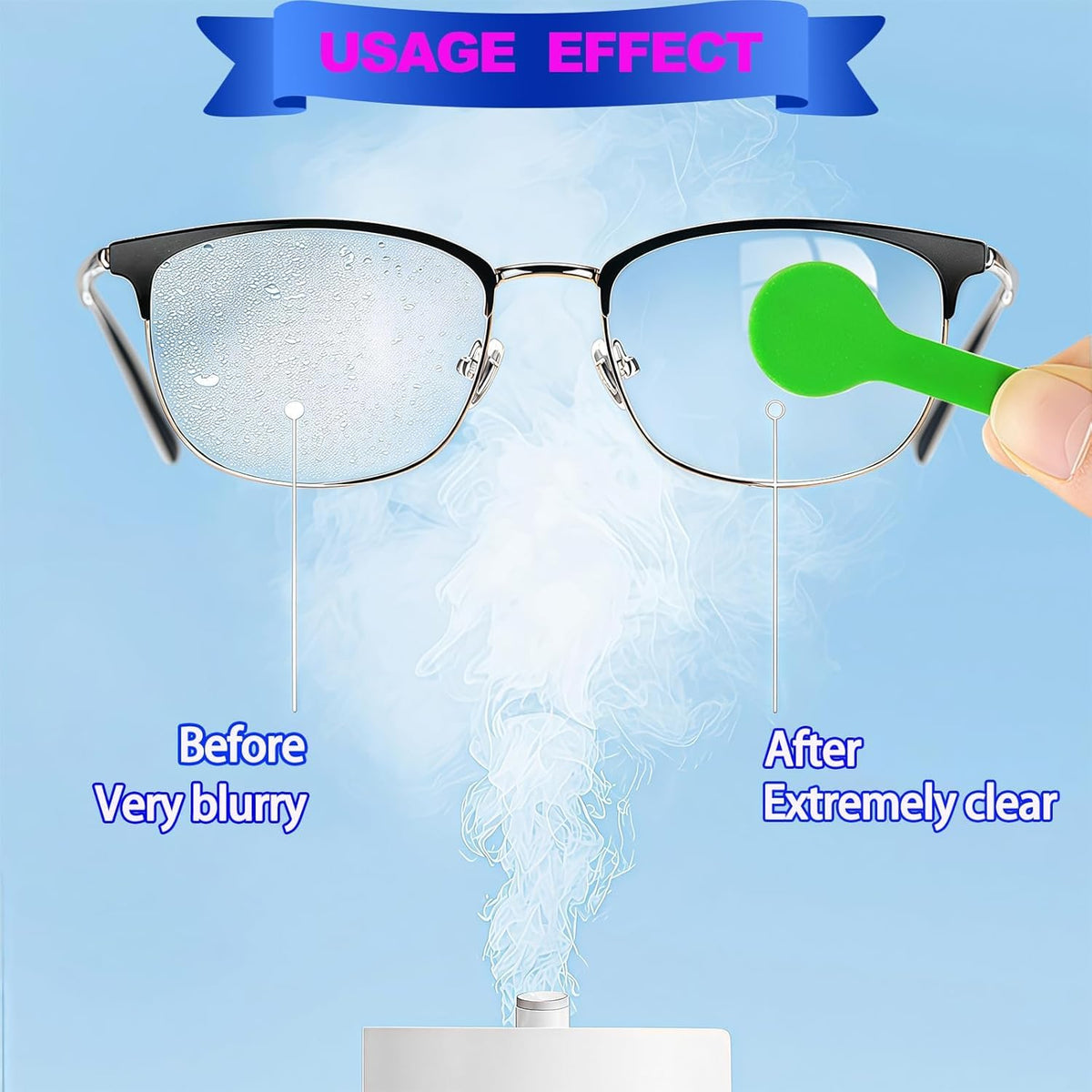Microfiber Lens Cleaner Clip Pack of 2 – Scratch-Free Eyeglass Tool