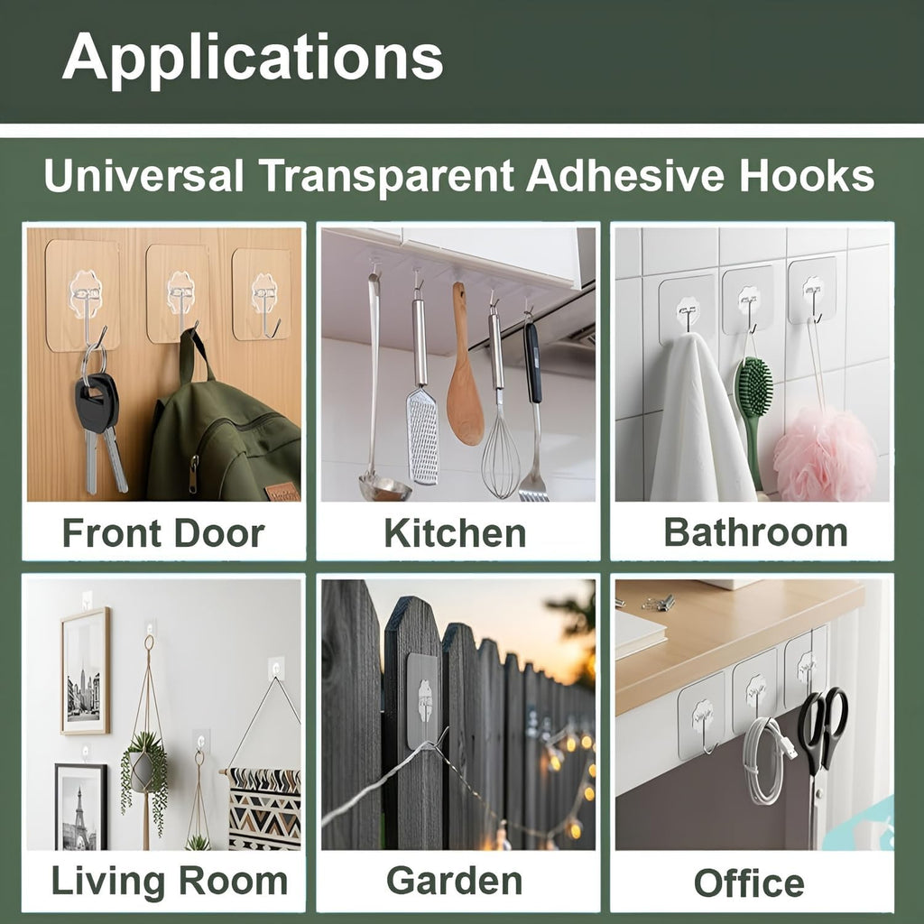 Heavy Duty Screw Wall Hooks for Hanging (Pack of 10)