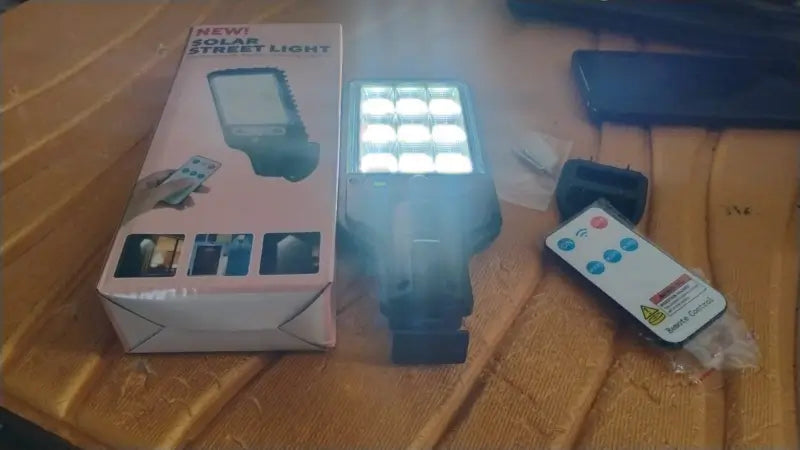 High-Power Solar LED Street Light with Motion Sensor & Remote