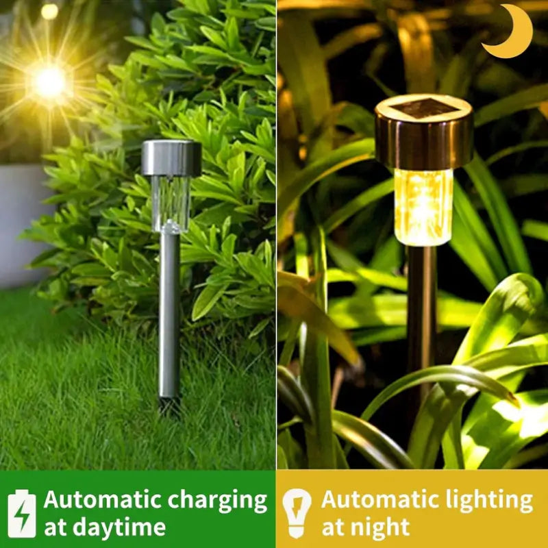 12-Piece Solar Lawn Lamp Set – Outdoor Garden Path Lights