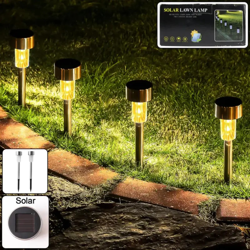 12-Piece Solar Lawn Lamp Set – Outdoor Garden Path Lights