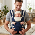 4-in-1 Baby Carrier Backpack – Adjustable Cotton Carrier, Up to 15kg