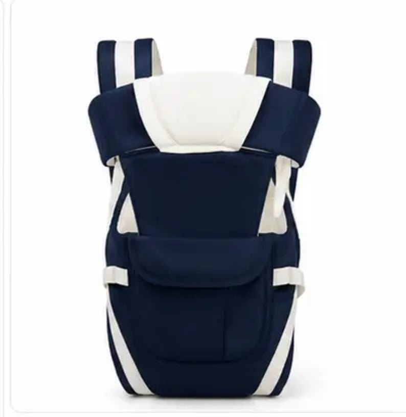 4-in-1 Baby Carrier Backpack – Adjustable Cotton Carrier, Up to 15kg