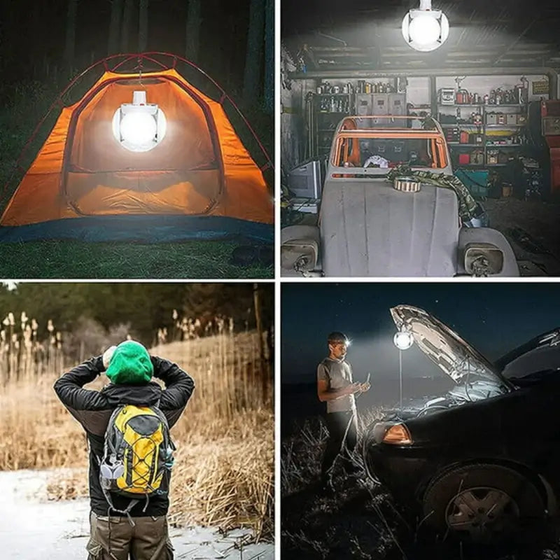 Solar Camping Light – USB Rechargeable Emergency LED Lantern