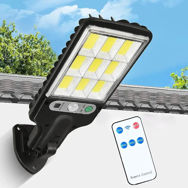 High-Power Solar LED Street Light with Motion Sensor & Remote