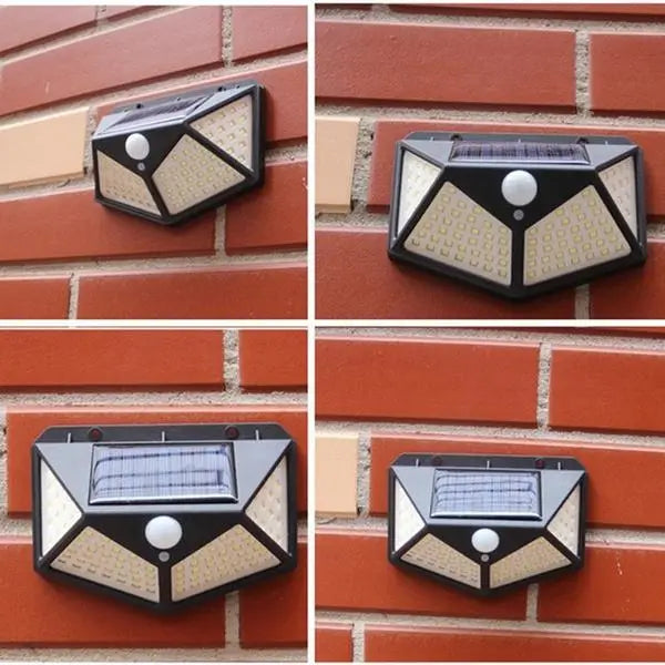 Solar Wall Light with 100 LED PIR Motion Sensor