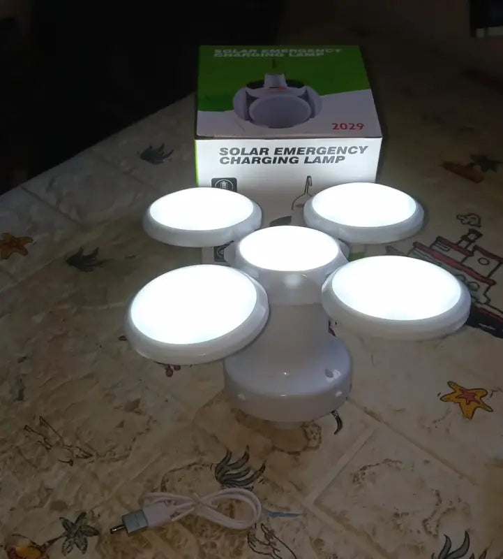 Solar Camping Light – USB Rechargeable Emergency LED Lantern