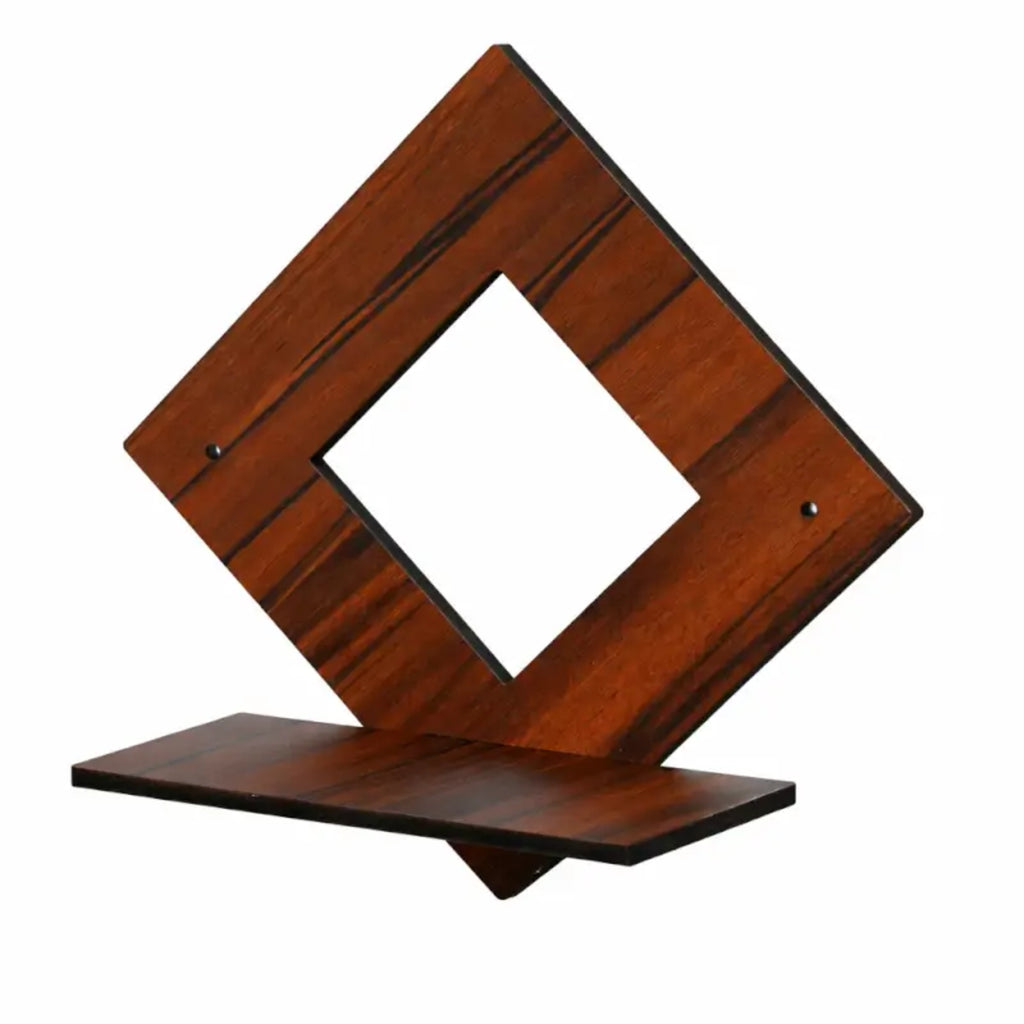 Wall Hanging Wooden Shelf – Black Decorative Storage Shelf