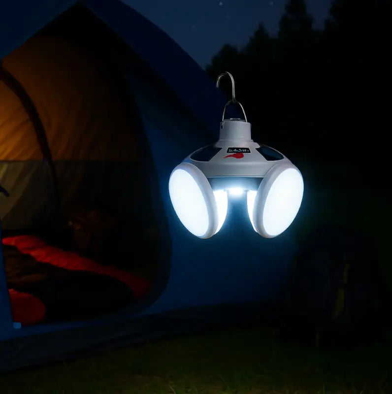 Solar Camping Light – USB Rechargeable Emergency LED Lantern