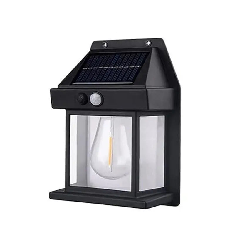 Solar Wall Lantern Outdoor Porch Light with Motion Sensor