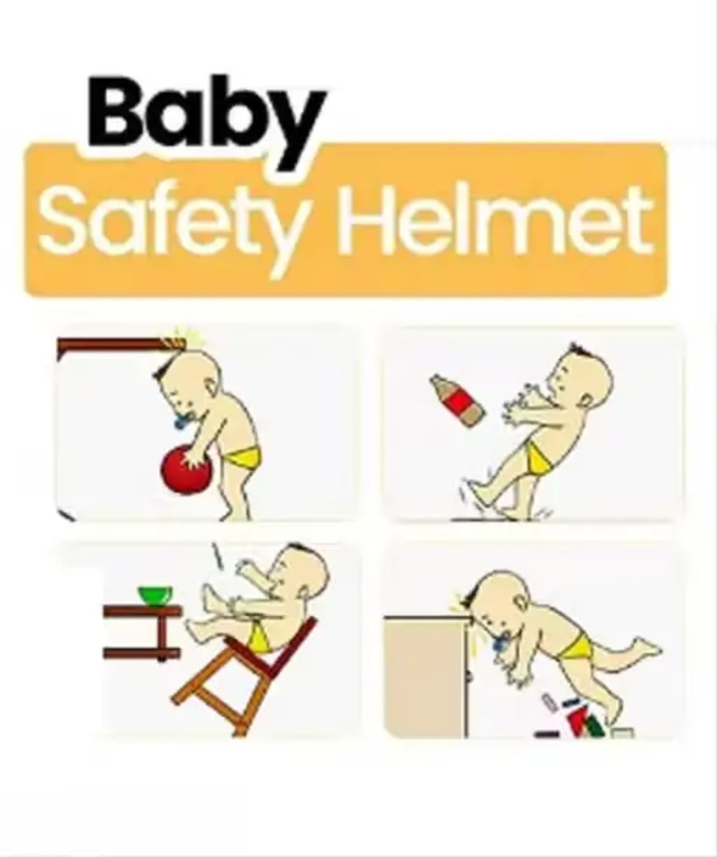 Baby Head Safety Helmet for Crawling & Walking – Soft Head Guard