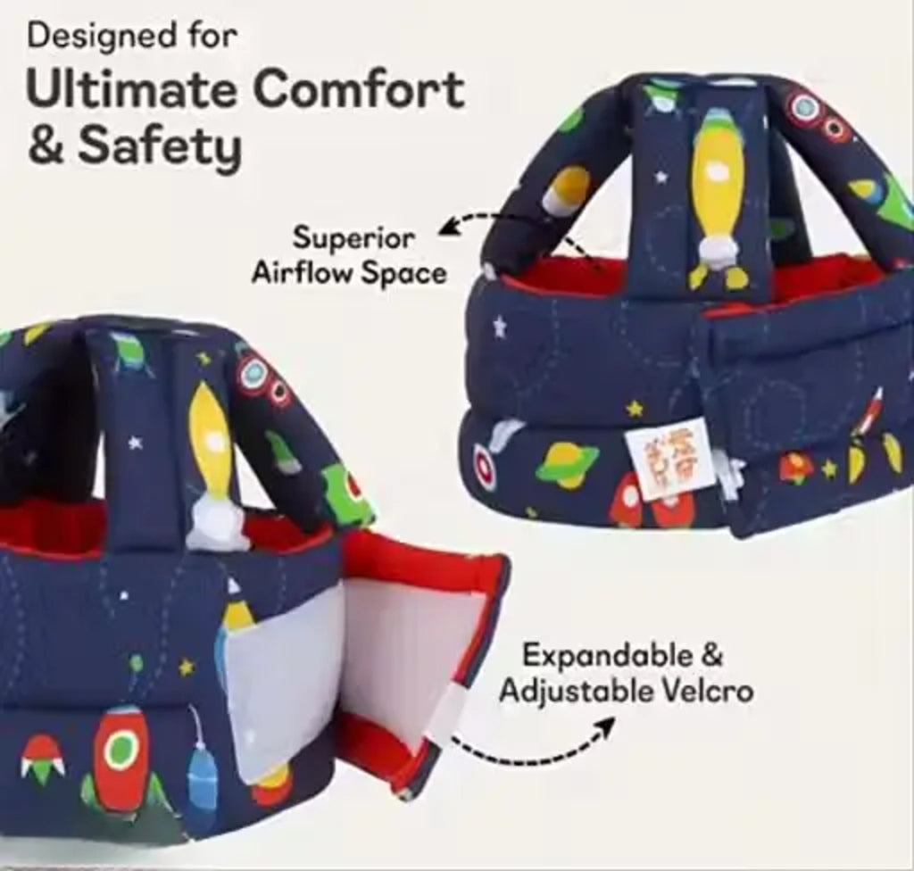 Baby Head Safety Helmet for Crawling & Walking – Soft Head Guard